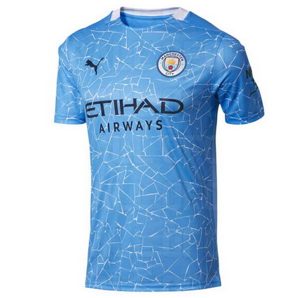 Tailandia Camiseta Manchester City Replica Primera Ropa 2020/21 Azul